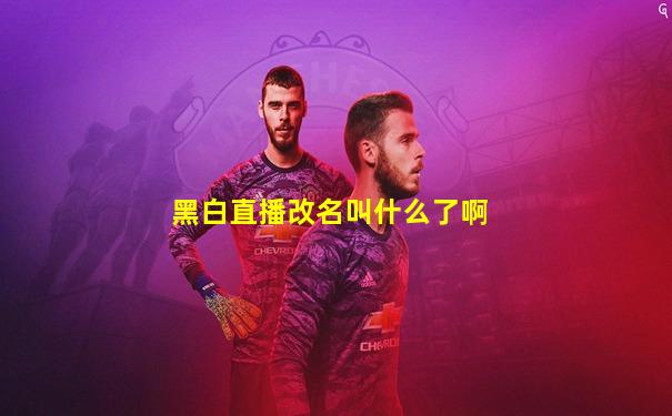 黑白直播改名叫什么了啊